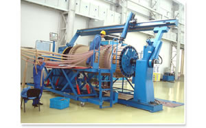 Horizontal Coil Winding Machine with Flexible Compacting Device